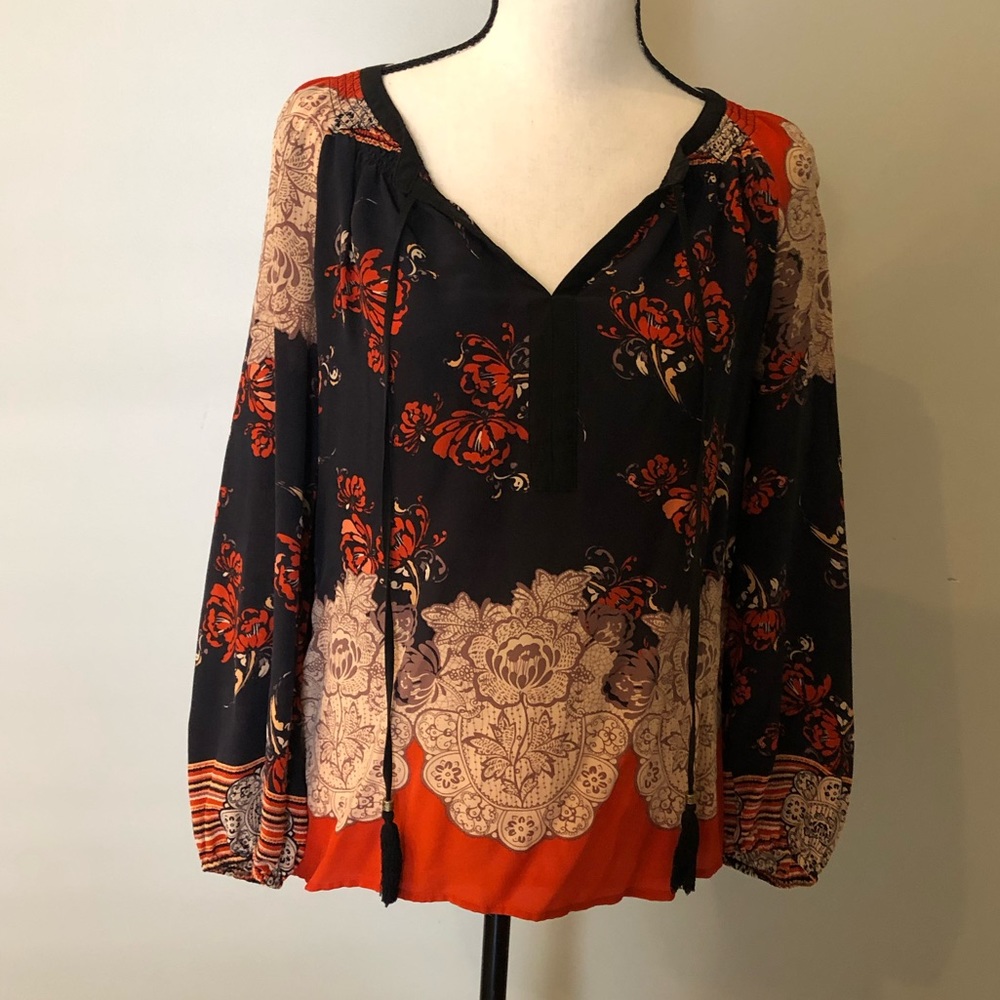 Meadow Rue Anthropologie Silk Blouse Sz S